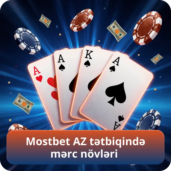 Mostbet AZ tətbiqində mərc növləri